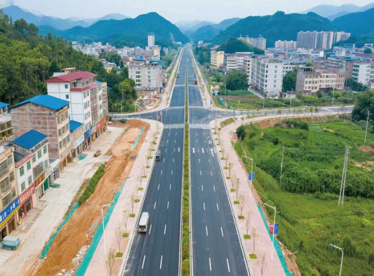广西贺州市光明大道市政公路工程项目